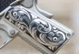Scroll Engraved with Black Inlay 1911 Grips
