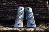 Scroll-Engraved 1911 Ruger Logo Grips